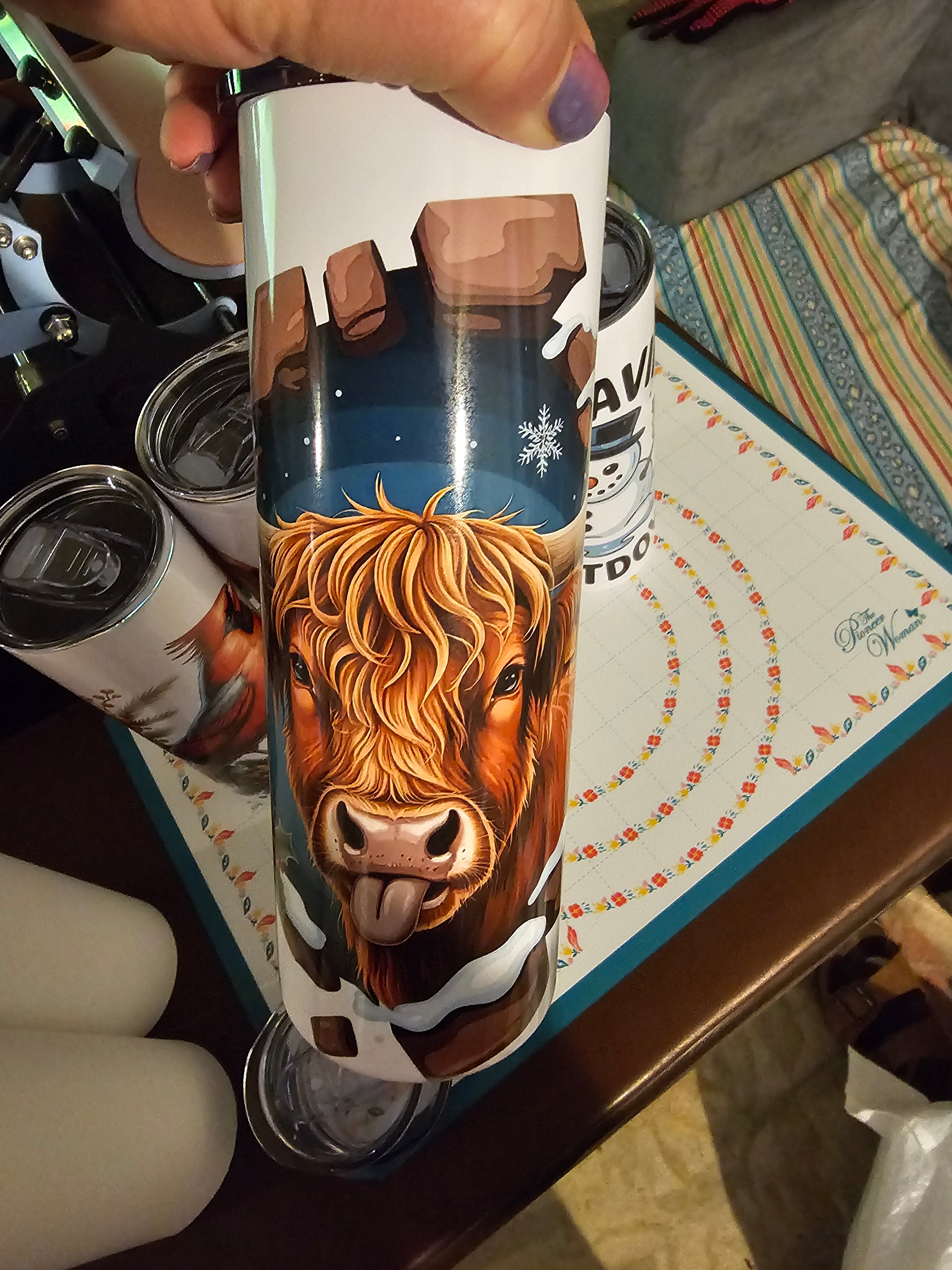 20oz Highland Cow Tumbler