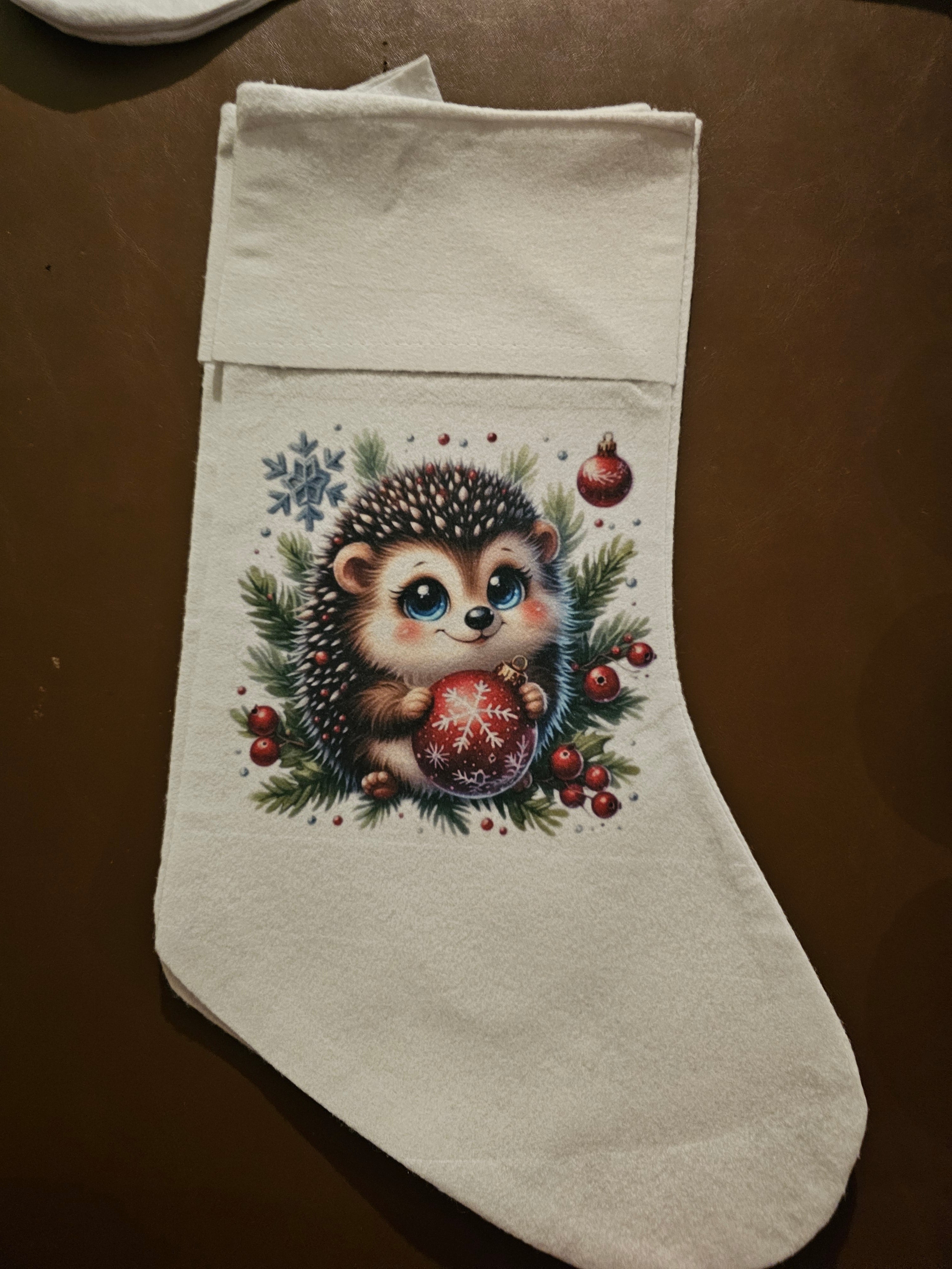 Hedgehog Christmas Stocking
