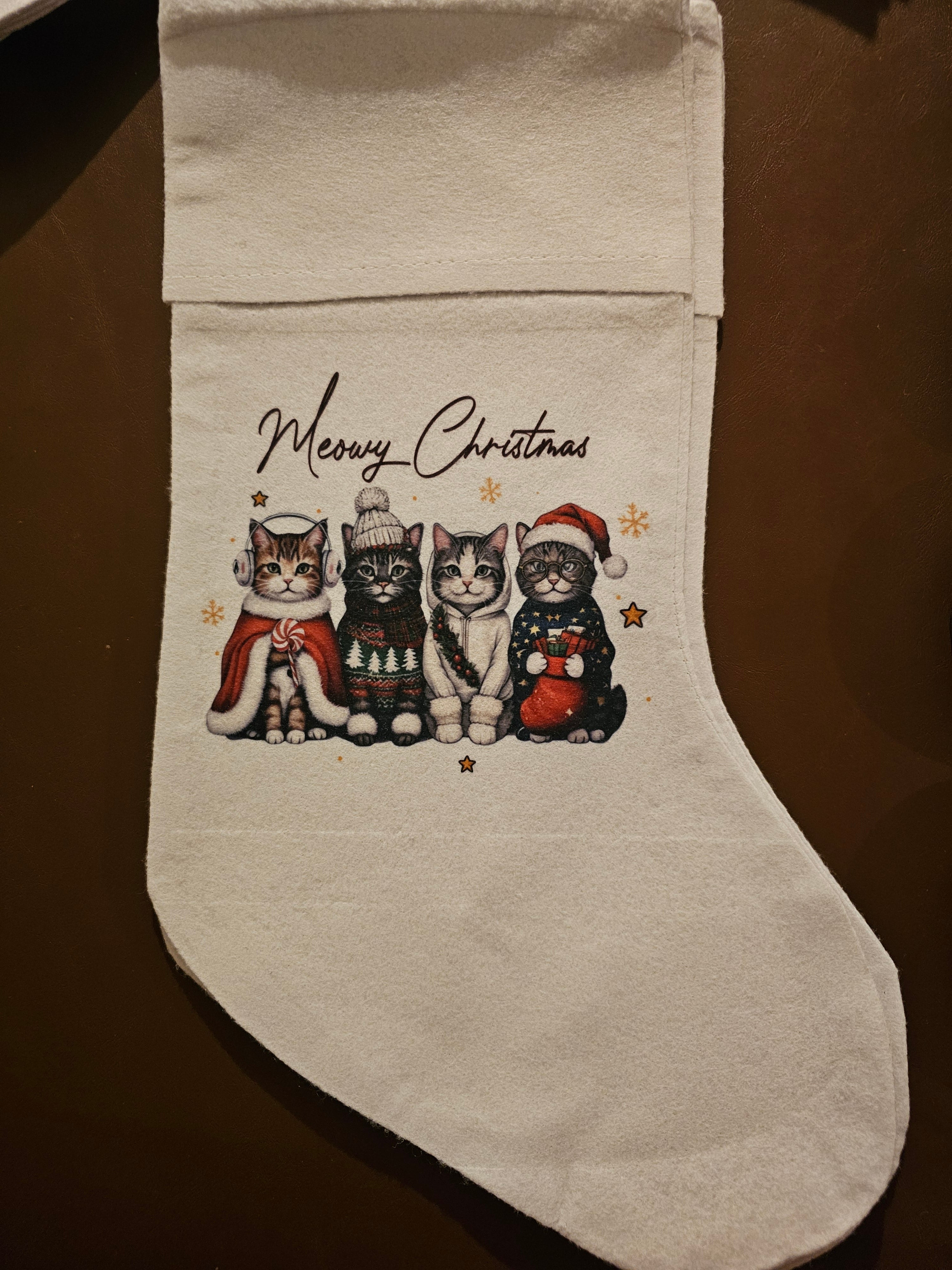 Cat Christmas Stocking
